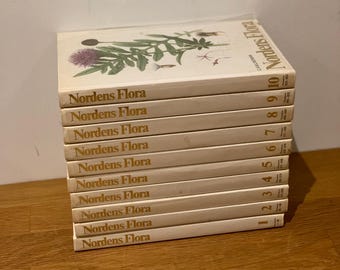 Nordens Flora Set of 10 Books - Etsy