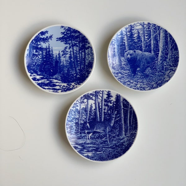 Porsgrund Norway Fauna Norvegica Ceramic Plates