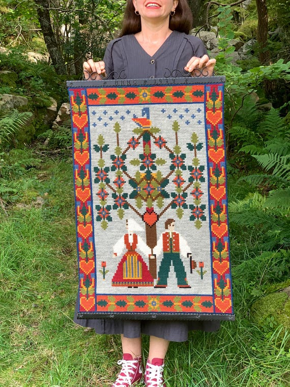 Large Norwegian Tapestry Scandinavian Wedding Tapestry Norwegian Wedding Gift Etsy Australia