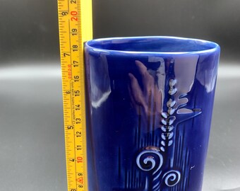 ロールストランド ルマー ブルー セラミック花瓶: オーレ アルベリウス