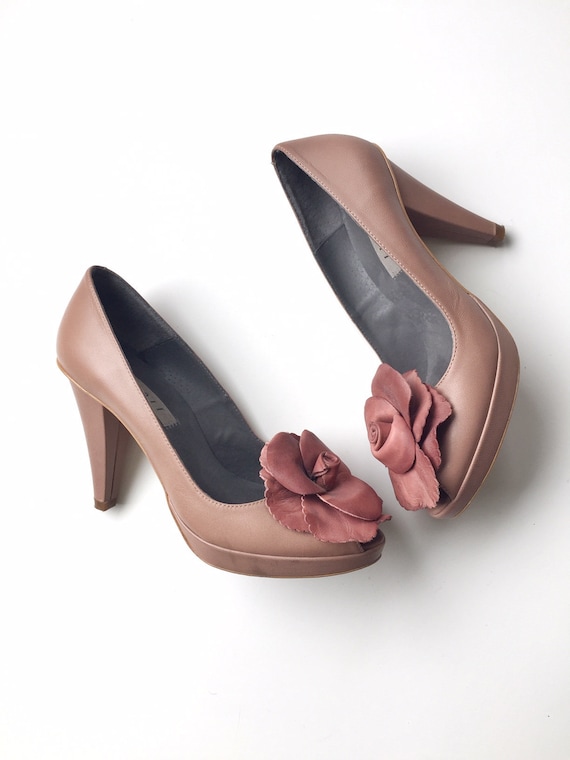 Dusty Pink Pumps Beige Pumps Romantic Womens Shoes
