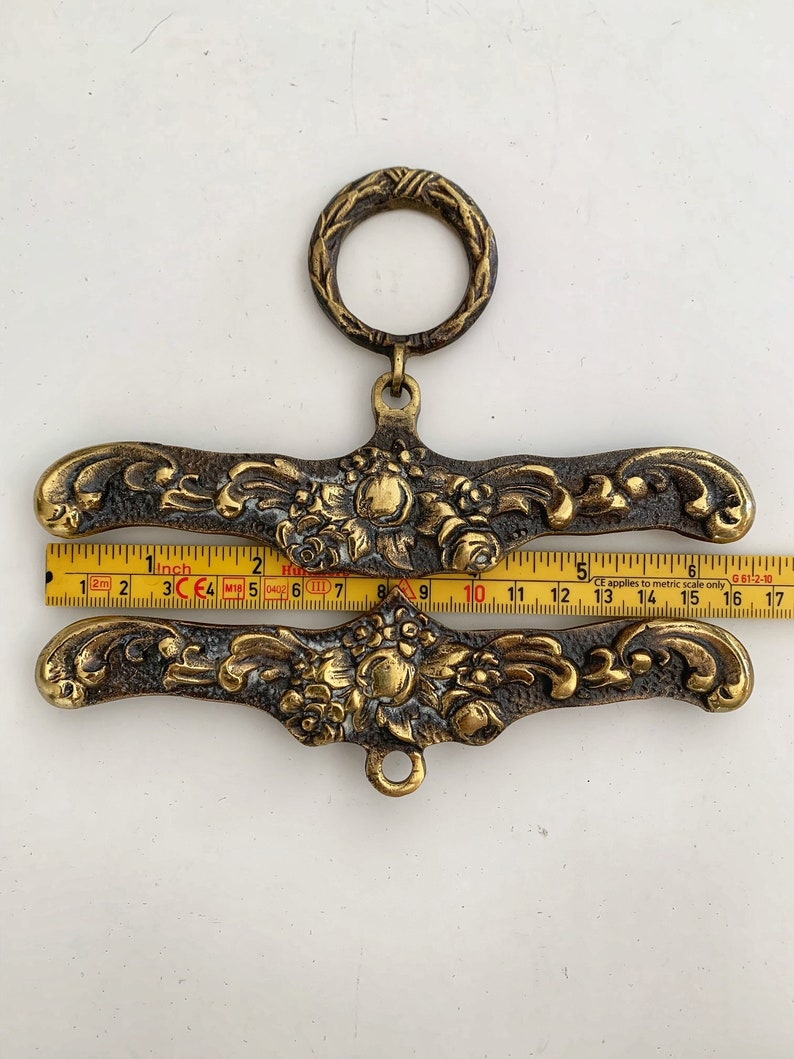 Bell pull brass hanger pair image 6