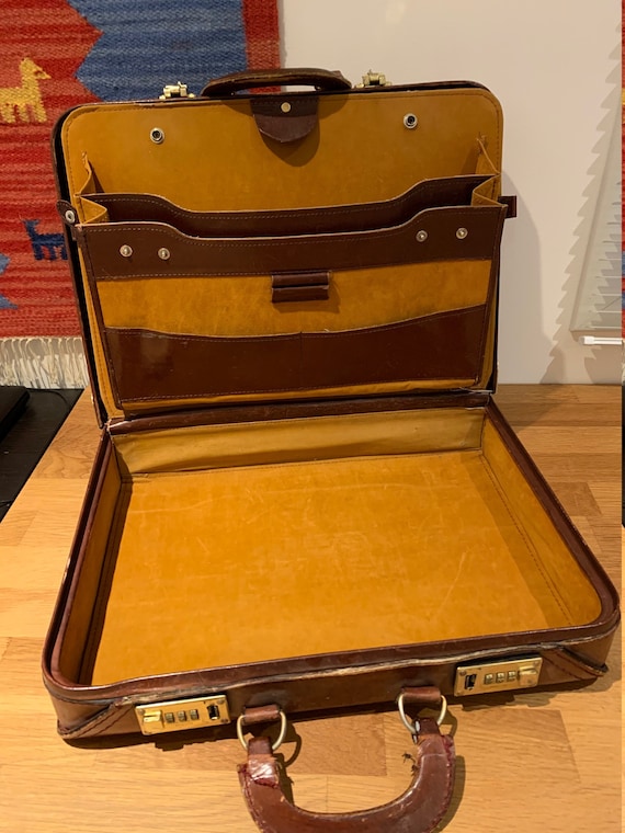 timer Stam kraam Vintage pilot tas Vintage bruine koffer - Etsy België