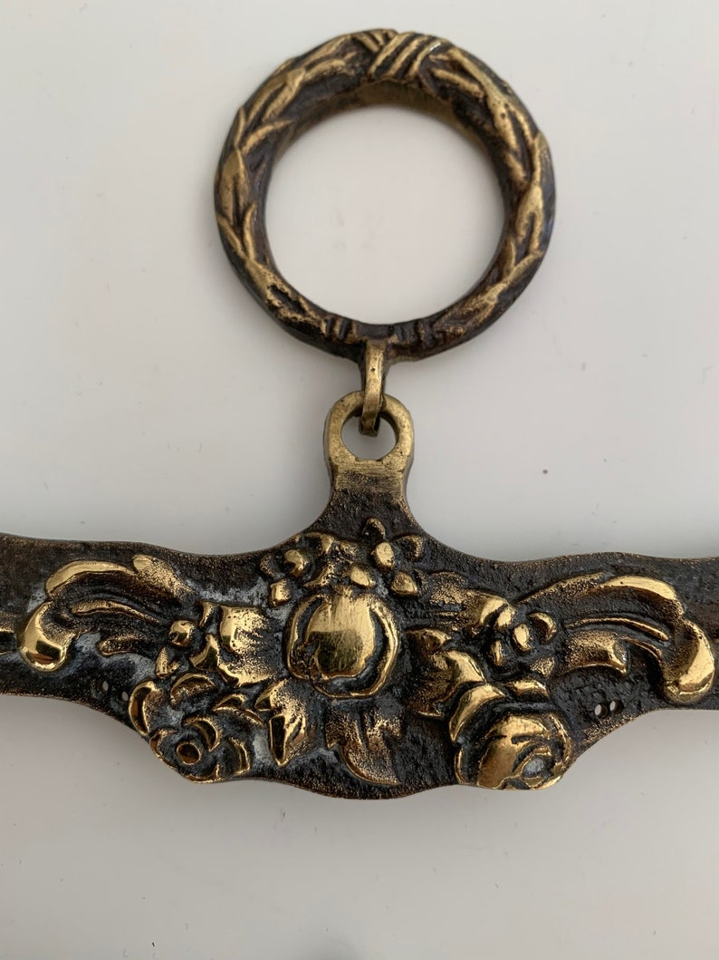 Bell pull brass hanger pair image 7