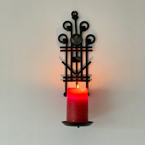 Dantoft Denmark wall candle holder , Danish design metal art