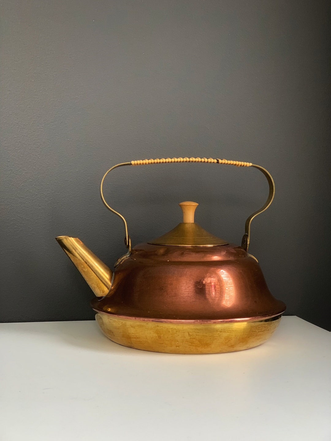 Copper Brass Teapot Made in Holland Dutch Copper Tea Etsy