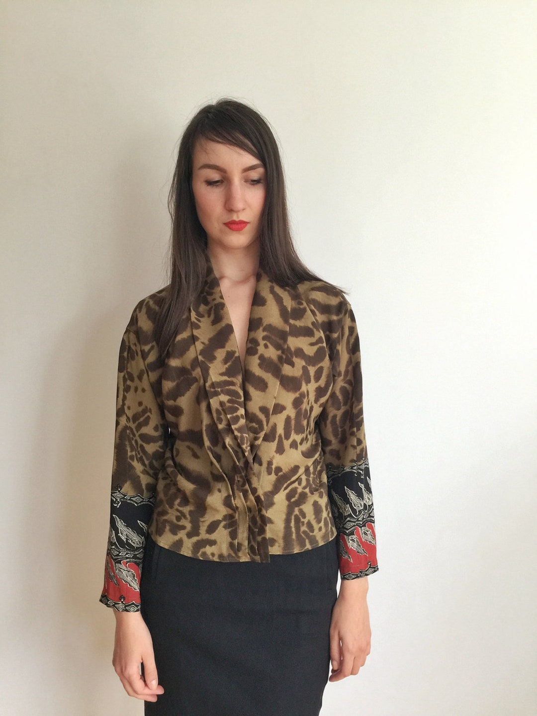 Khaki Military Shirt Military Style Jacket Military Camouflage Etsy