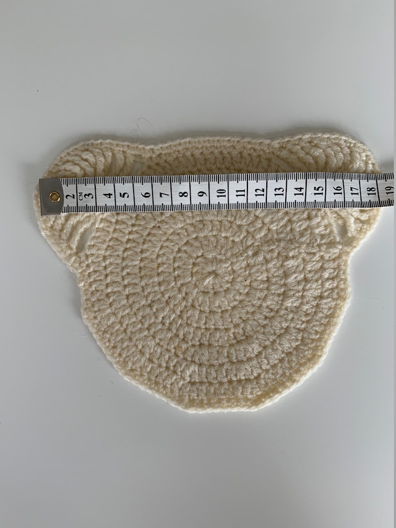 Bear Coaster Crochet White Bear Coasters Set of 5 Large Etsy