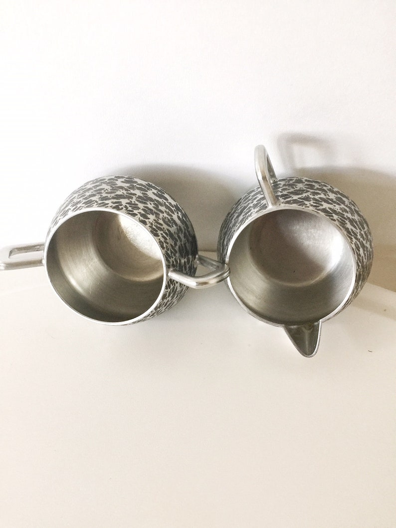 Pewter Creamer and Sugar Set Norwegian Pewter Vintage Norsk Etsy