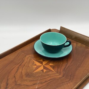 Vintage wooden serving tray image 7