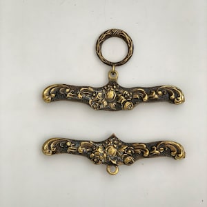 Bell pull brass hanger pair image 1