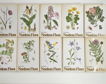 Nordens flora set of 10 books