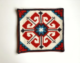 Ethnic pillow cover vintage handmade , Mandala pillow case , Norway pillow cover