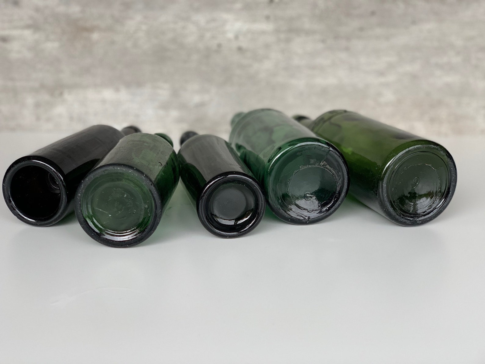 Green Bottles Set Vintage Danish Bottles DDSF Danish Vintage Etsy