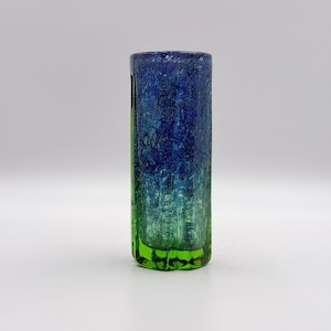 Glazen vaas Benny Motzfeldt, Noorse designvaas, woondecoratie van MCM-glas
