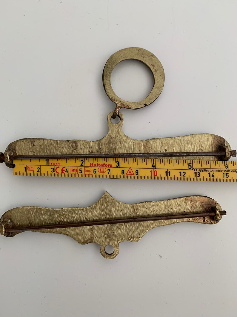 Bell pull brass hanger pair image 5