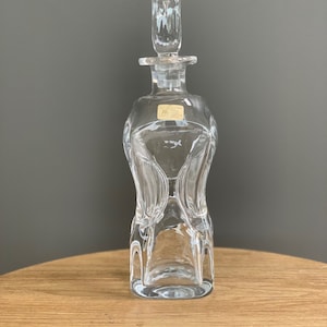 Crystal Carafe , Crystal Decanter , Magnor Norway Klunkeflaske