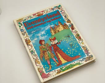 Libro de cuentos de hadas ilustrado antiguo - Idioma noruego
