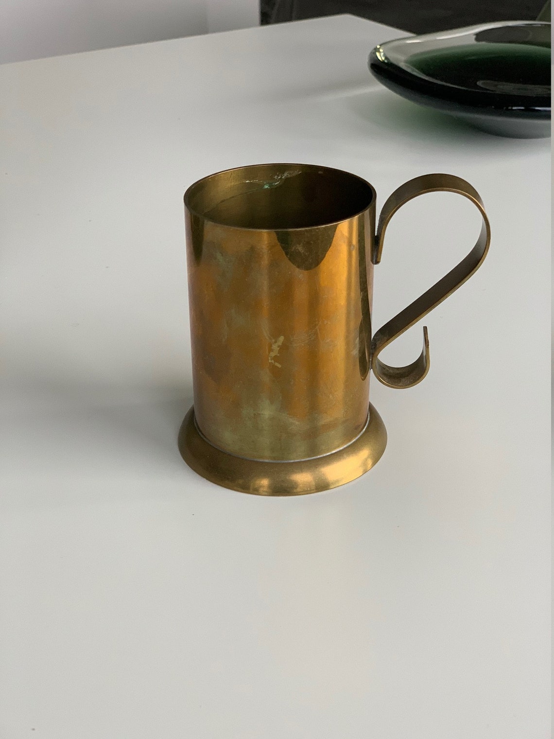 Norwegian Brass Mug Handled Vessel Real Norwegian Brass Etsy