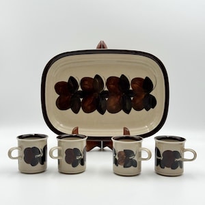 Arabia Finland Ruija coffee cup , Large oval tray