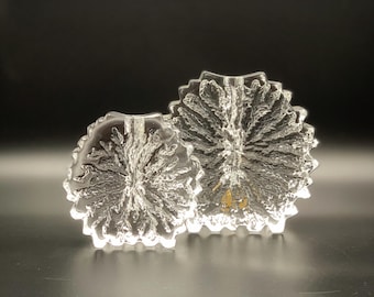 Hadeland Glass Norvegia Willy Johansson Glass Nautilus Portacandele in cristallo Vaso e design in cristallo Ciotola o posacenere in cristallo Vetro norvegese