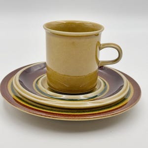 Arabia Finland Otso coffee cup, saucer and plate