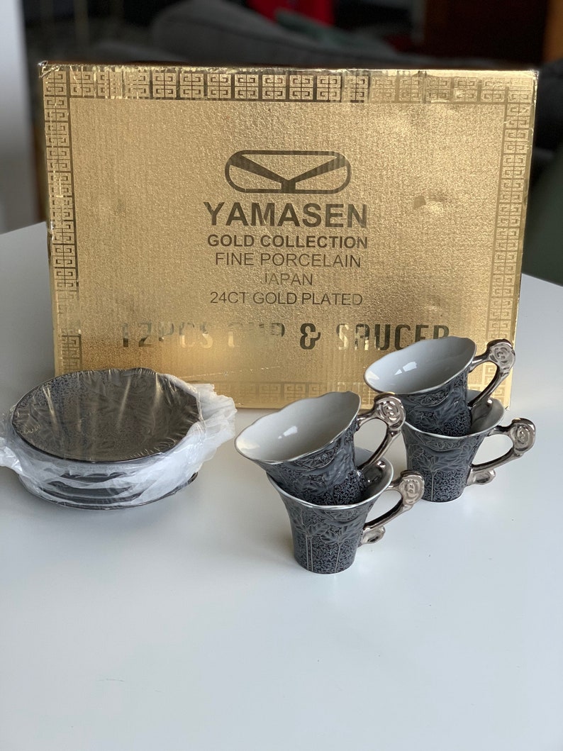 Yamasen Gold Collection Fine Porcelain Japan Gold Plated Set - Etsy