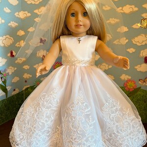 American doll wedding best sale dress