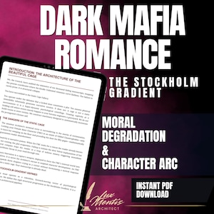 Dark Romance Character Arc Workbook, Psychological Fiction Writing Guide, Trauma Bonding Plot Masterclass, KDP Author Toolkit Planner