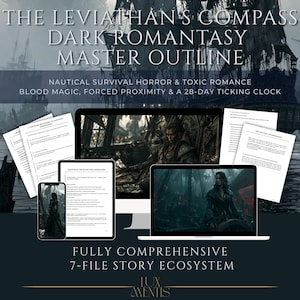 Dark Romantasy Novel Outline | Villain Era, Enemies to Lovers Beat Sheet (PDF)