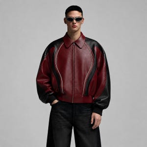 Y2k Leather Jacket - Etsy