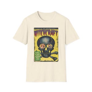 Witchcraft Skull Comic Shirt | Retro Horror Comic Cover Tee | Vintage 1950s Goth Graphic T-shirt | Pre Code Horror Art Top | Gift for Goth