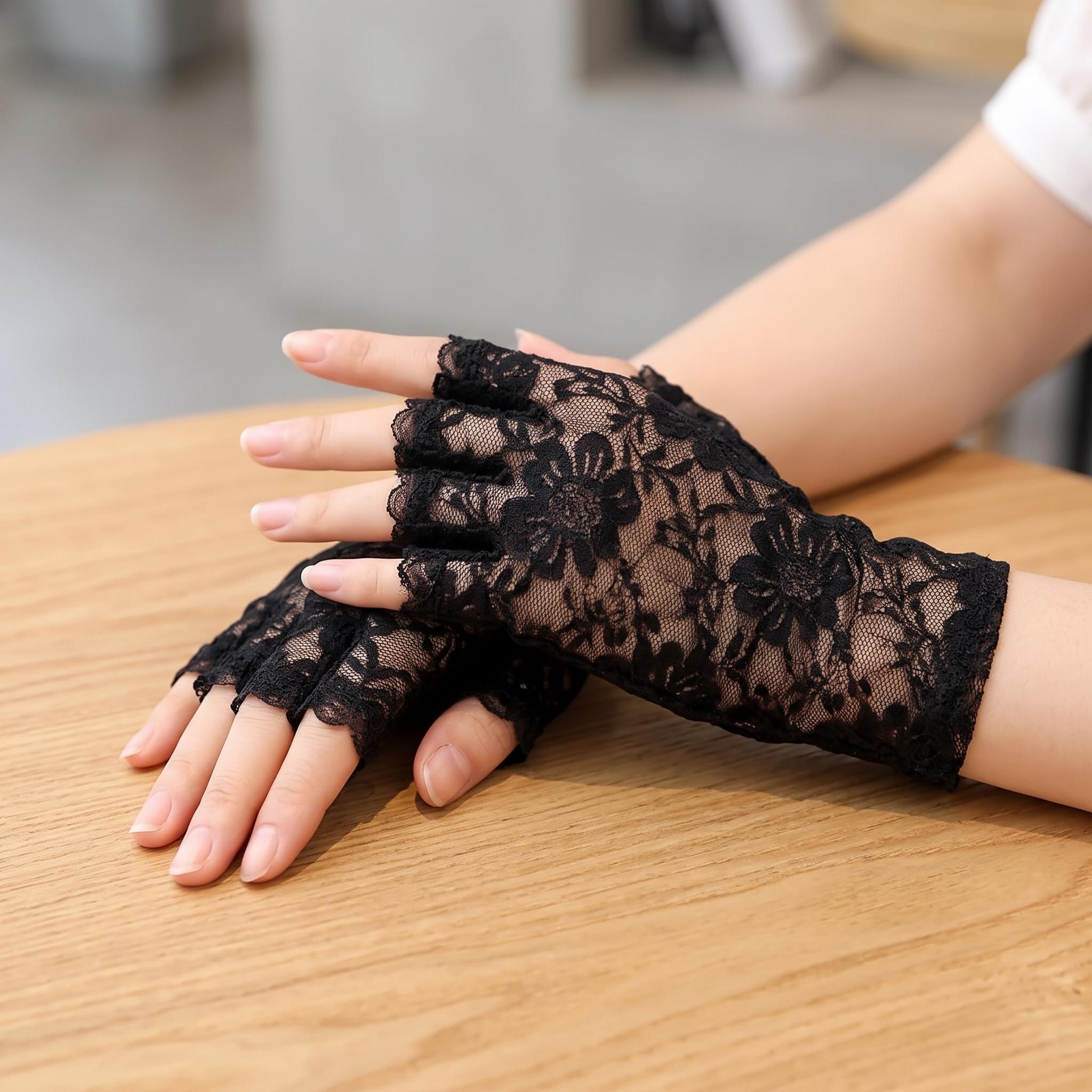 Y2k Fingerless Gloves - Etsy