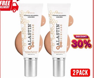 Alastin Hydratint Pro Mineral Broad Spectrum Sunscreen SPF 40 | Pack of 2 | Tinted Sunscreen Cream for All Skin