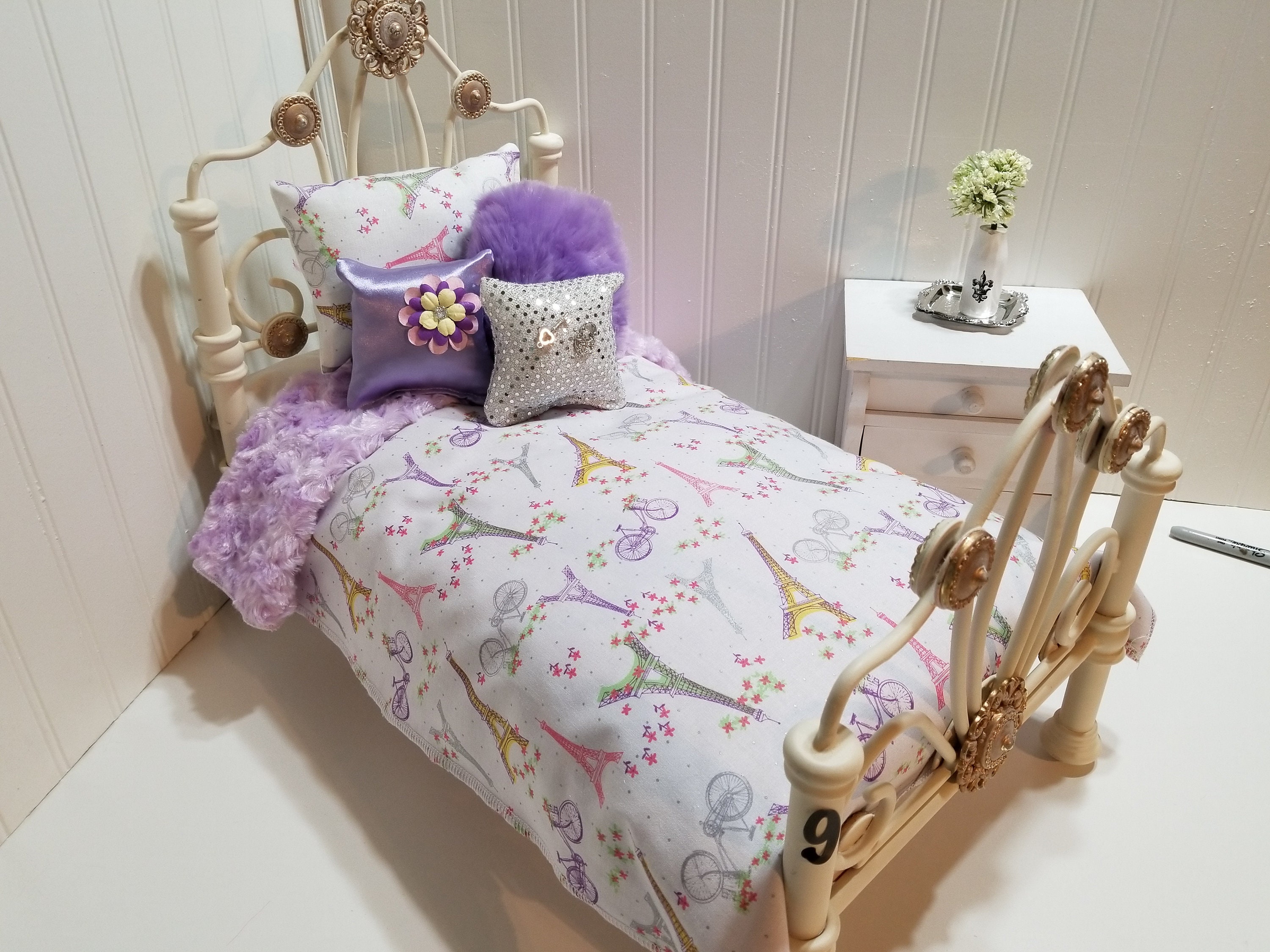 American Girl Doll Bedding 18 Purple 50