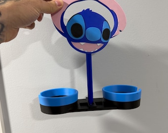 Portabevande stampato in 3D / Portabicchiere a tema Stitch per parchi a tema