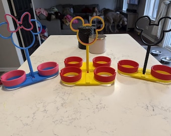 3D Printed Drink Carrier | Disney  Inspired Mug Carrier|3D Printed Resort Mug Carrier | 2, 3, 4, 6 Cup Holder | Foldable Travel Accessory