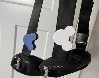 Clip per tracolla per borsa a forma di mouse stampata in 3D, ciondolo per zaino, accessorio per tracolla, scegli il colore
