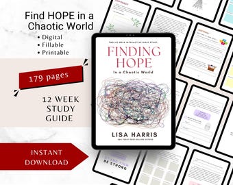 12-Week Bible Study for Women | Finding Hope Workbook (Printable PDF)
