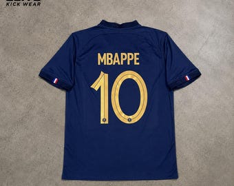 Kylian Mbappé France 2022 World Cup Retro Jersey | Soccer Fan Shirt