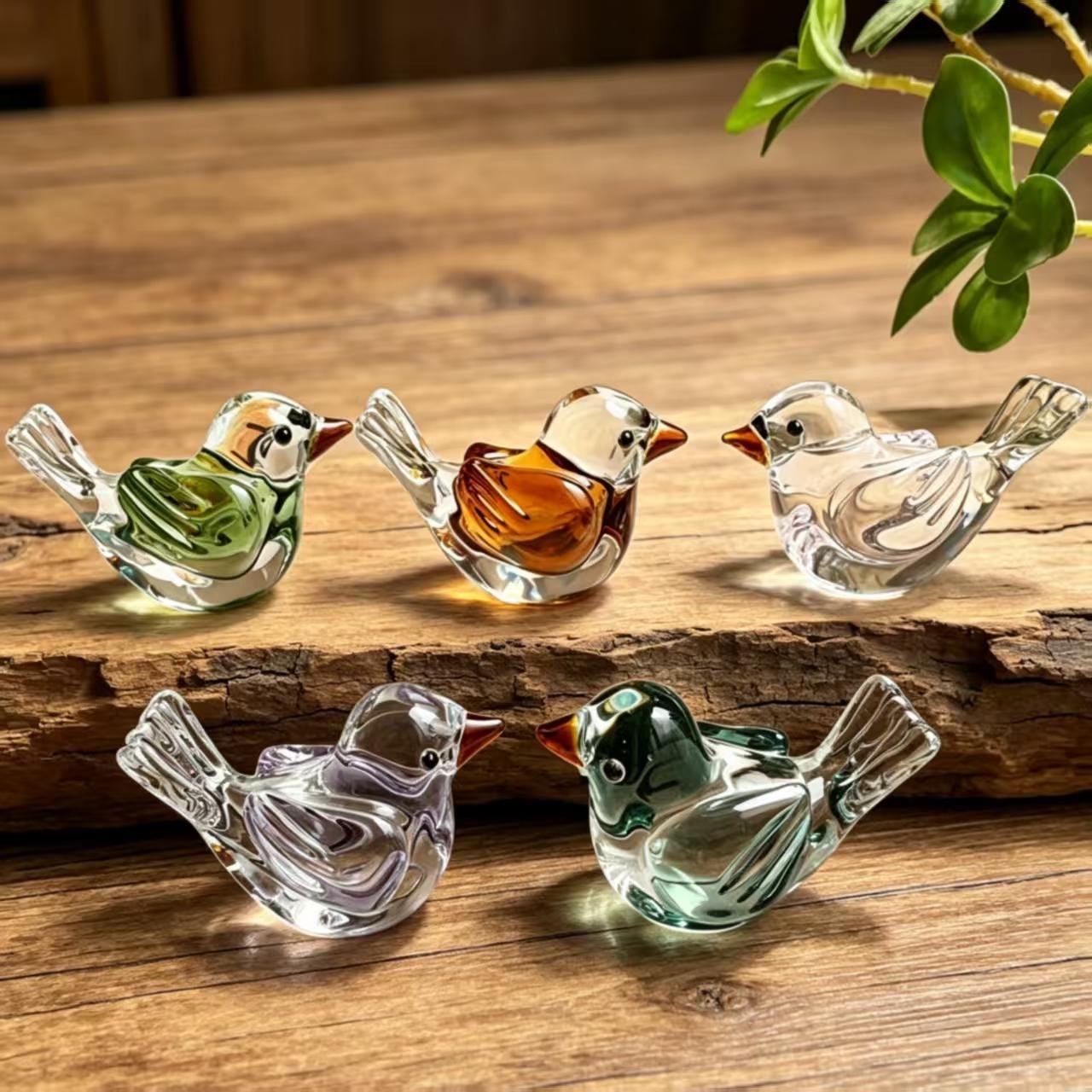 ガラスの鳥の置物 - Etsy 日本