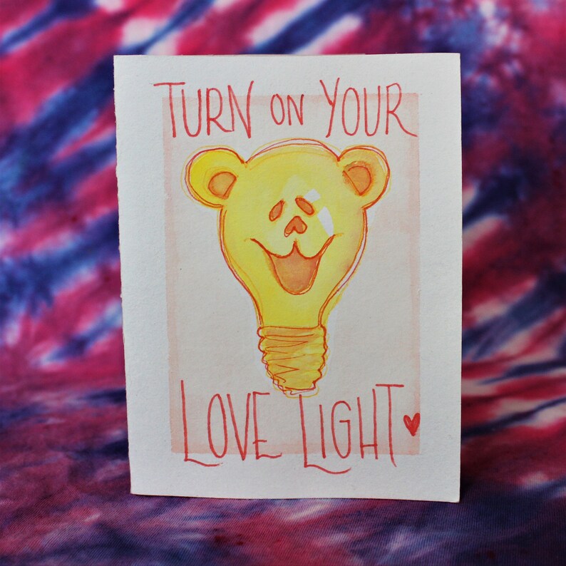Hand Painted Turn on Your Love Light Grateful Valentine's Etsy Hand Painted Turn on Your Love Light Grateful Valentine's Etsy