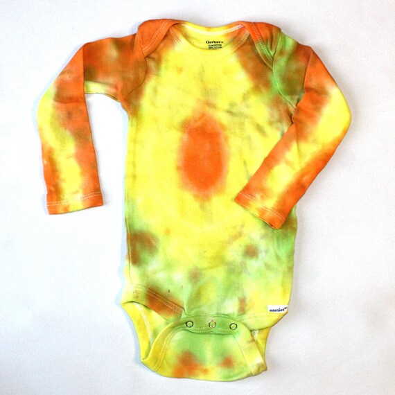 orange long sleeve onesie