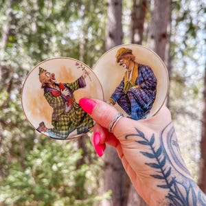 Vintage Mini Clown Plates: Eclectic Decor, Made in Japan (Set of 2)