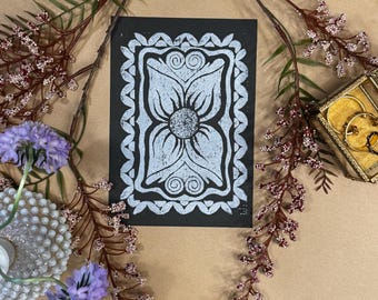 Paradise - Linocut Print