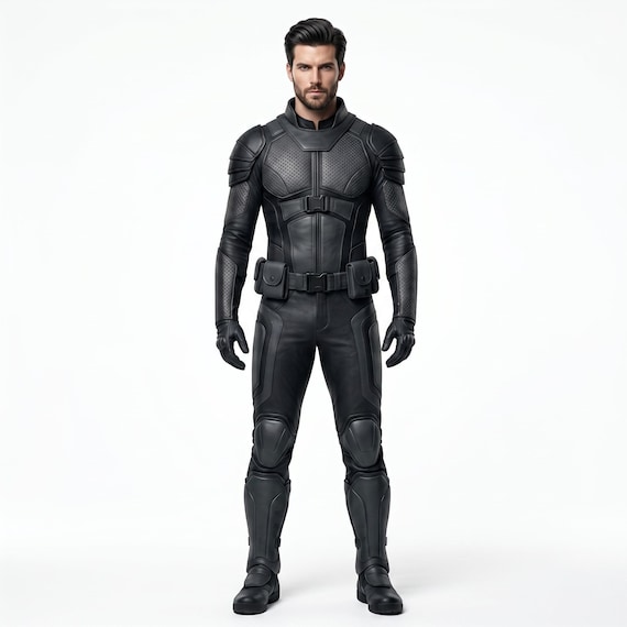 Screen Accurate Knight Stealth Leather Suit Men | Custom Tactical Armor Cosplay Costume | Bespoke Biker Outfit | Dark Superhero Gear