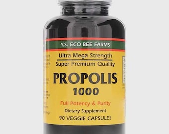 Propolis-Raw Unbehandeltes 1000 mg Y.S. Organic Bee Farms 90 Kapseln