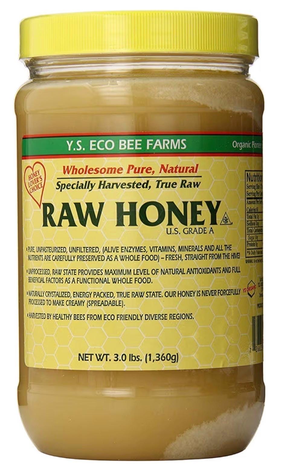 Y. S. Organic Bee Farms Raw Honey - 3 lb