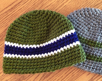 Crochet Beanie Pattern Bundle: 19 Easy Men's Hat Designs (PDF Pattern)