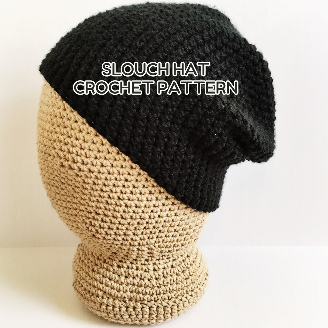 Slouch Hat Crochet Pattern: Easy Unisex Beanie (PDF Download)